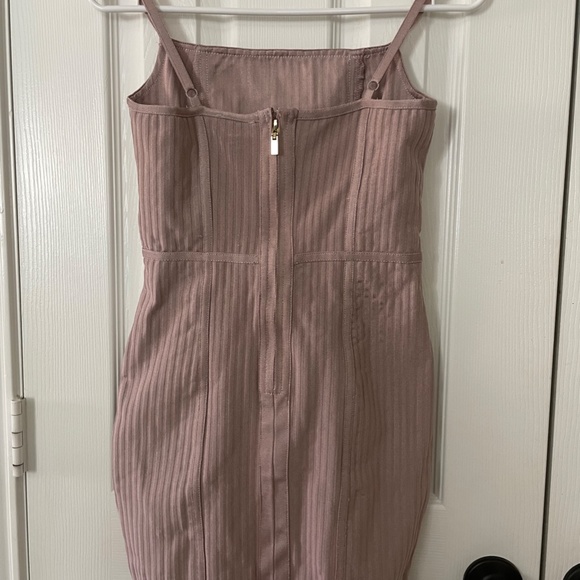 Meggan Grubb Mocha Bandage Mini Dress - Picture 3 of 3